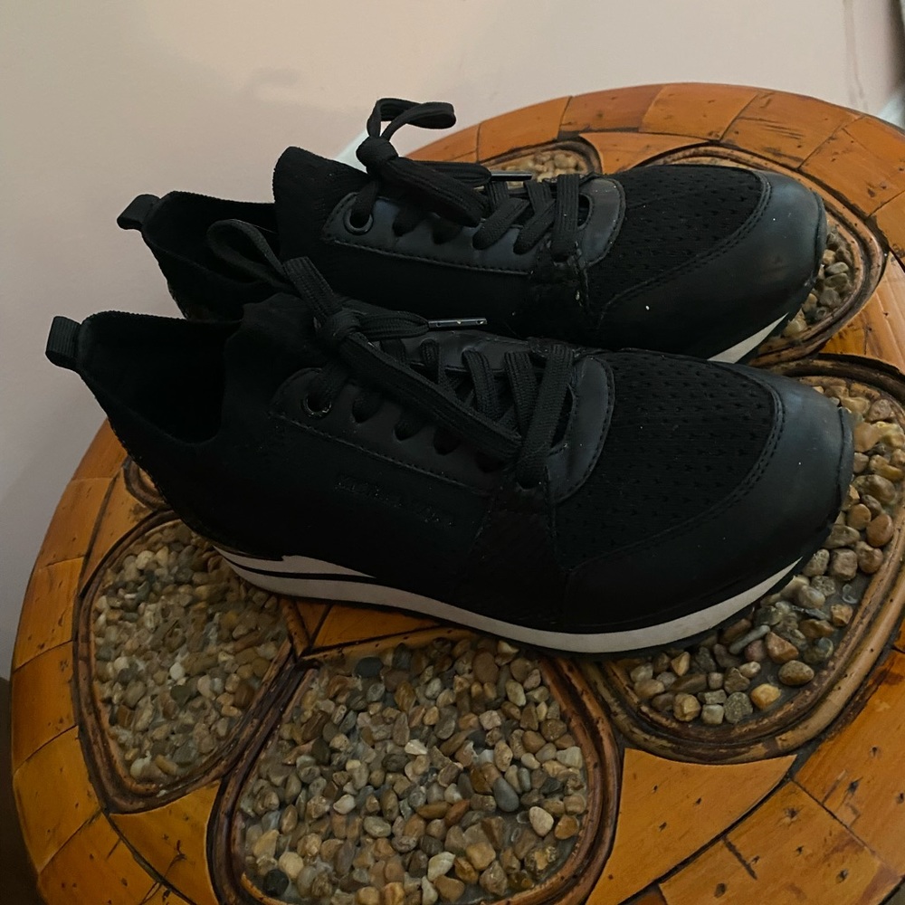 Michael Kors black tennis shoes